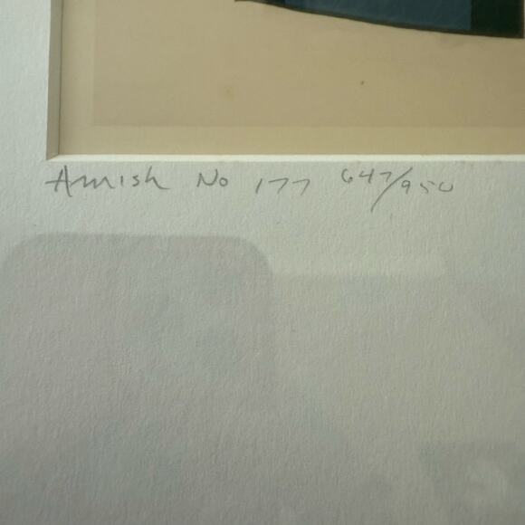 Bill Coleman Amish No. 177 Winter Quilts Limited Edition Framed Numbered Print - Picture 3 of 7